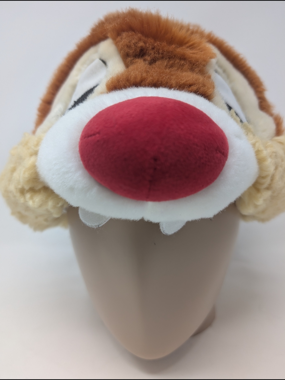 Vintage Disney Parks Chip & Dale DALE Plush Hat Brown Tan Chipmunks Adjustable - Picture 2 of 7